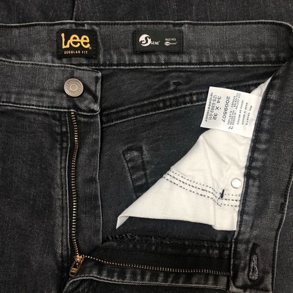 Men’s Lees Dark Grey Denim Jeans - Picture 3 of 4